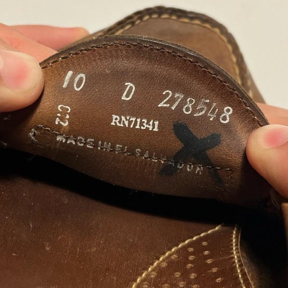 Vintage L L Bean Leather Brown Penny Loafers 10 D Comfort Vent Sole main image 4